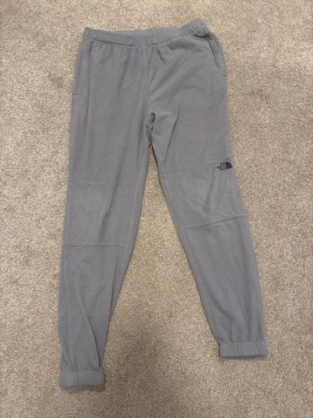 The North Face Men's Gray Fleece Jogger Pants Size L